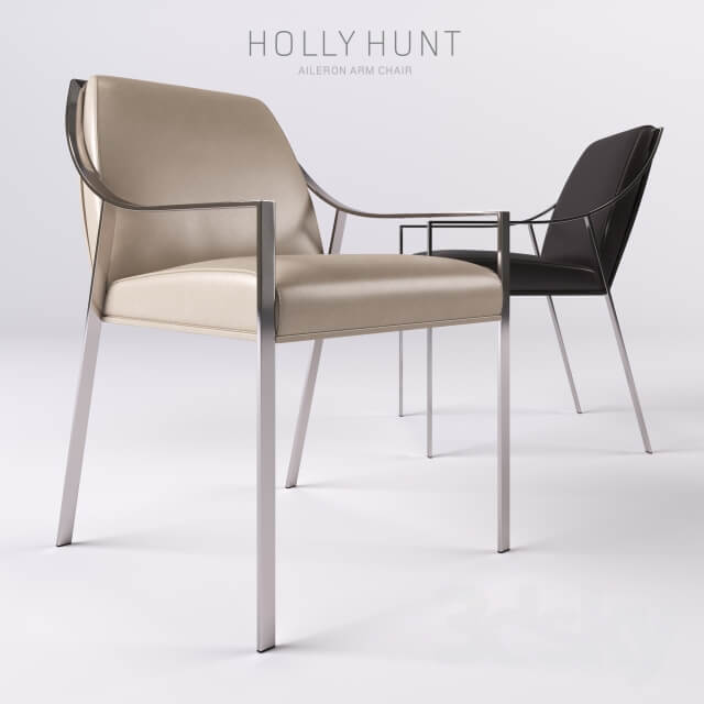 HOLLY HUNT AILERON DINING ARM CHAIR