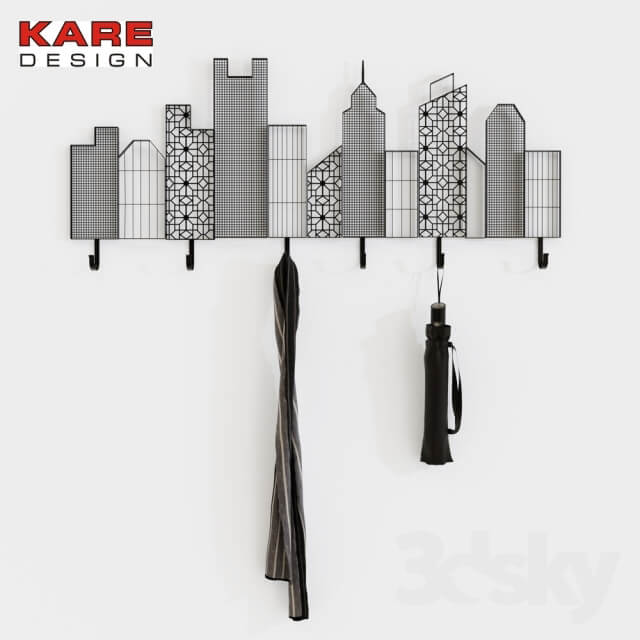 Kare Coat Rack Skyline