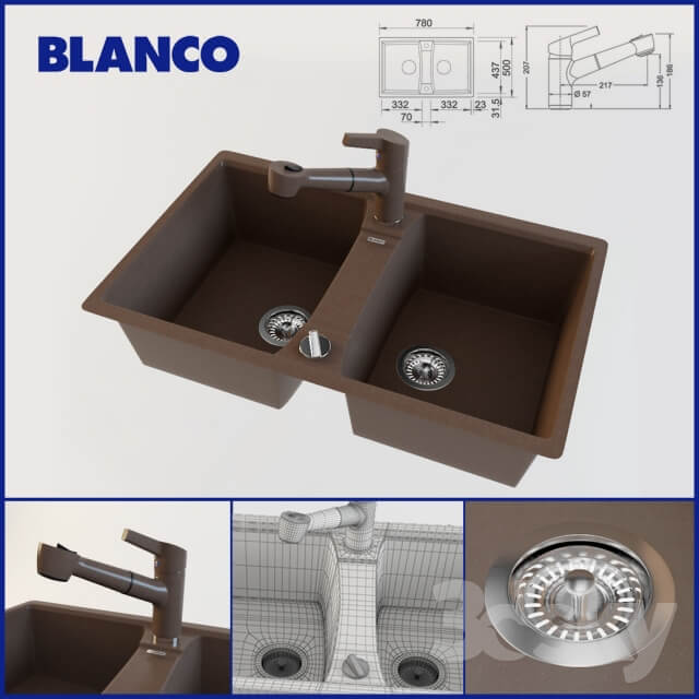 BLANCO LEXA 8 and mixer BLANCO ELIPSO S II