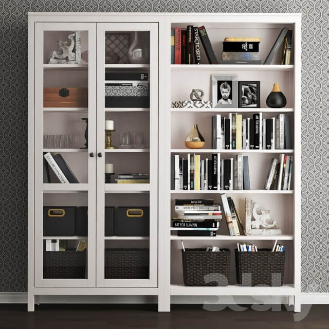 Wardrobe Display cabinets Hemnas is a combination for storage.