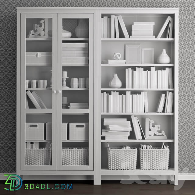 Wardrobe Display cabinets Hemnas is a combination for storage.