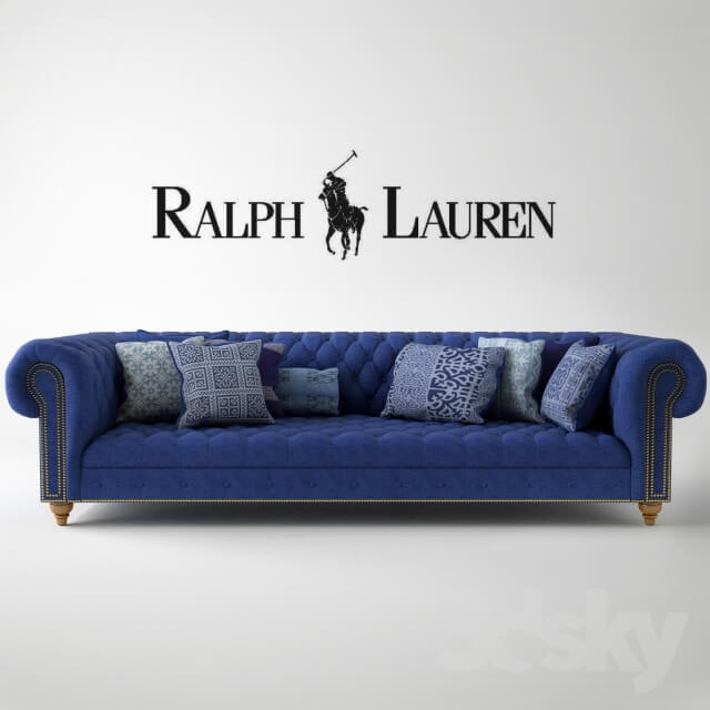 Ralph Lauren Home Indigo chesterfield sofa