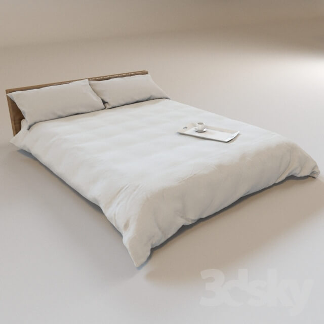 Bed Duvet cover with pillows