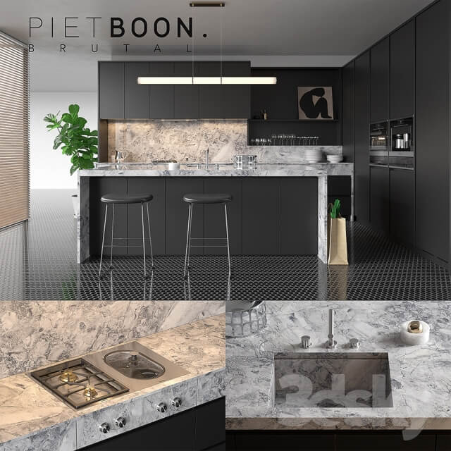 Kitchen Kitchen Piet Boon BRUTAL vray GGX corona PBR 