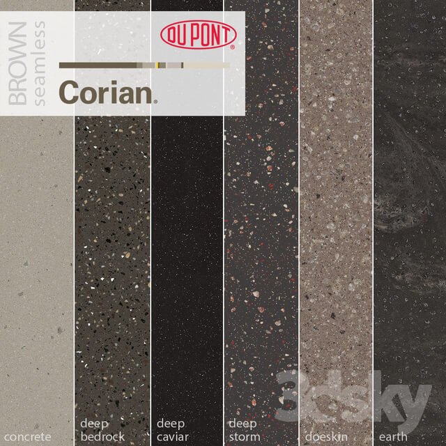 Dupont Corian Kitchen Countertops Brown 3