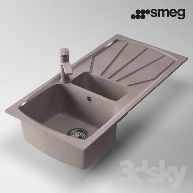 Flush composite sink Smeg LSE1015AV