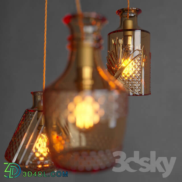 Restaurant Bar creative fashion bottle chandelier