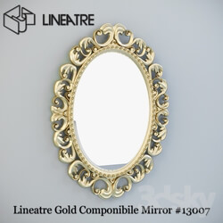 Lineatre Gold Componibile Mirror 13007 