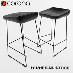 Wave bar stool 
