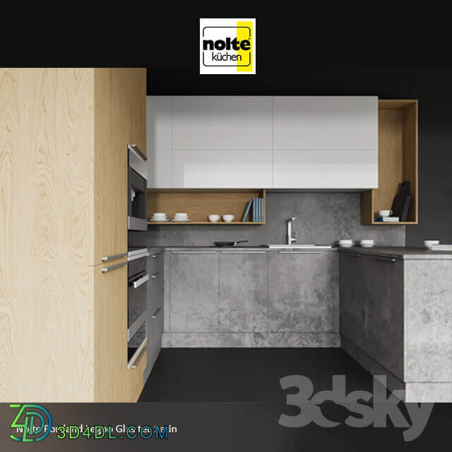 Kitchen Nolte Portland Legno Glas tec Satin