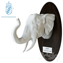Nymphenburg. The head of an elephant. 