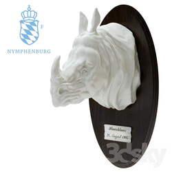 Nymphenburg. Rhino head. 