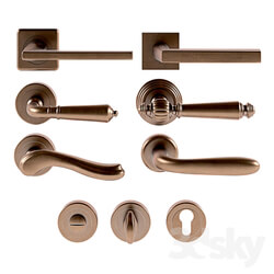 Set of door handles 