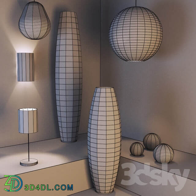 A collection of lamps from NEXT 3D Models