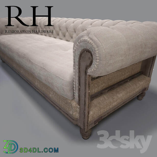 RH Deconstructed Chesterfield Upholstered Sofas