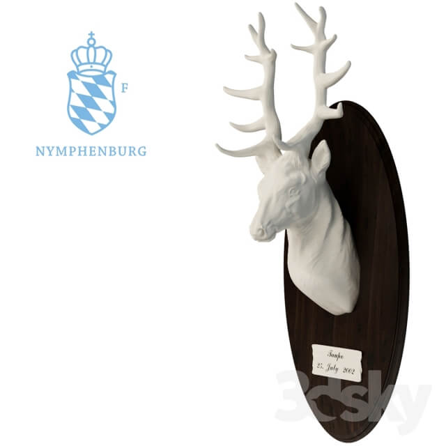 Nymphenburg. Deer head.