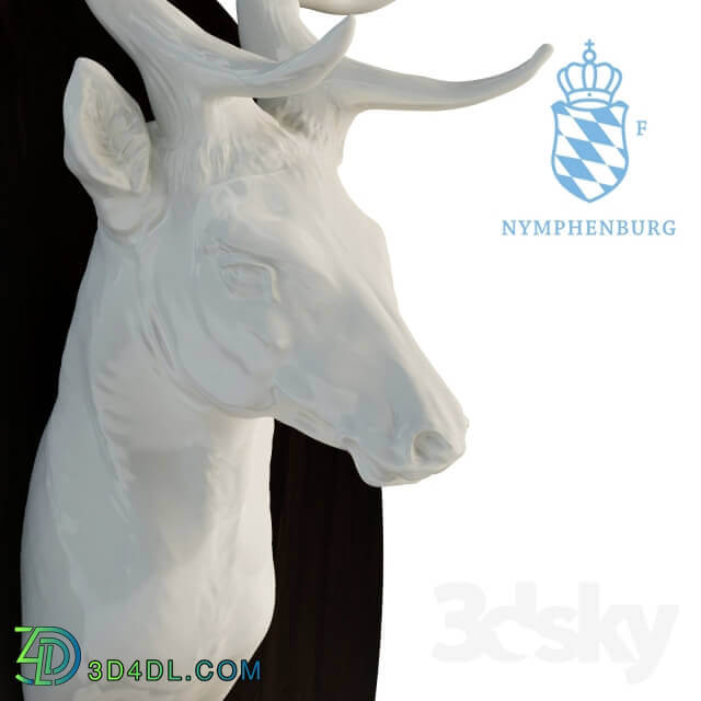 Nymphenburg. Deer head.