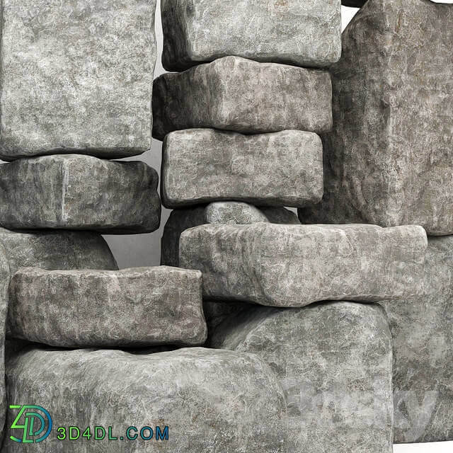 Other architectural elements Rock stone collection decorative A collection of rock for decoration