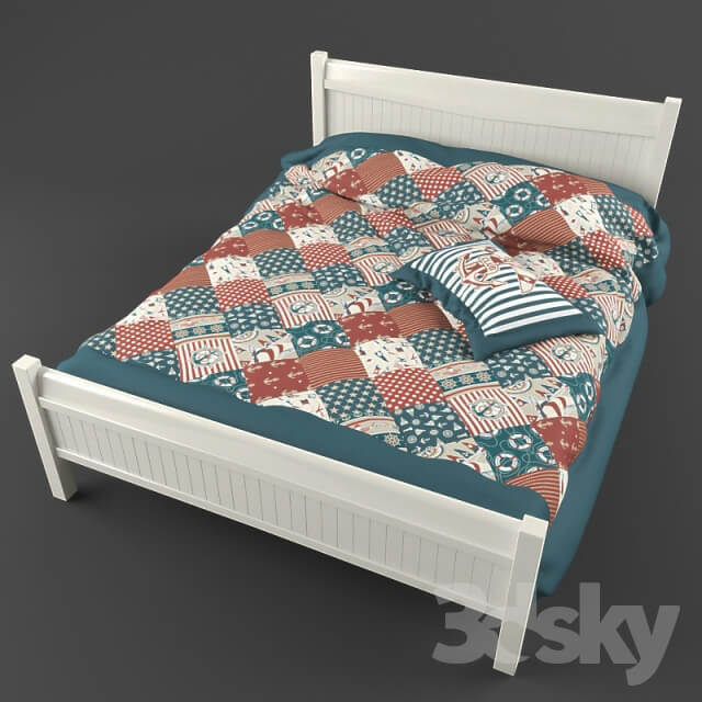 Bed Bed with coverlet peychvork