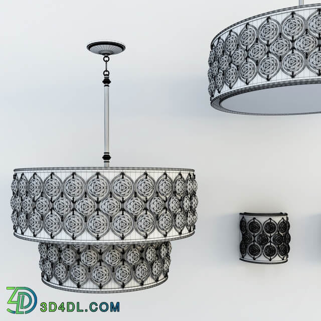 Feiss. LUCIA Pendant light 3D Models