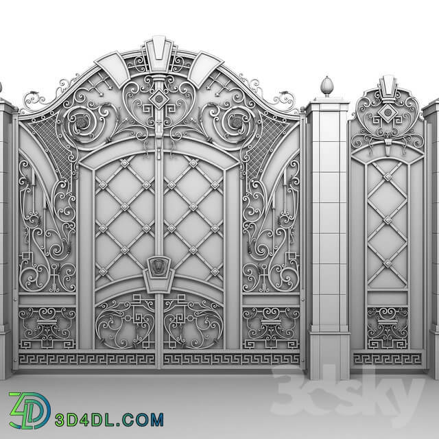 Other architectural elements Exclusive gate with wicket door