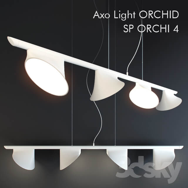 Suspension light Axo Light ORCHID SP ORCHI 4 Pendant light 3D Models