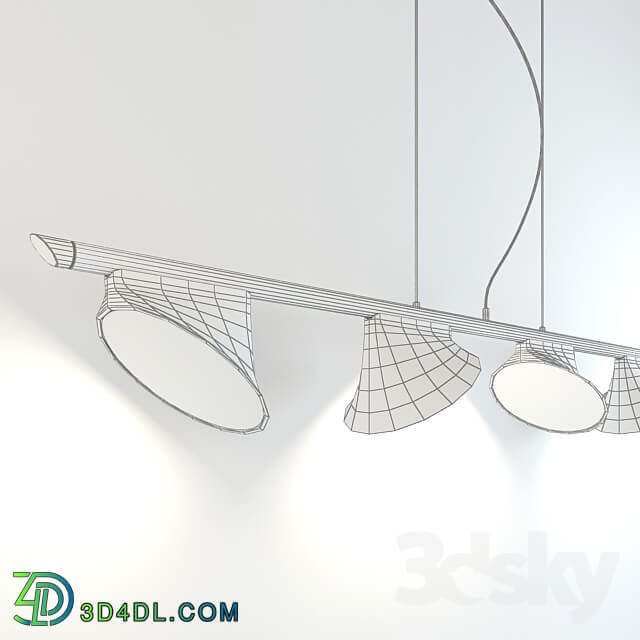 Suspension light Axo Light ORCHID SP ORCHI 4 Pendant light 3D Models