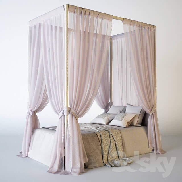 Four poster bed