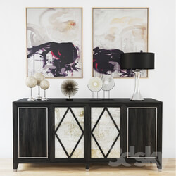 Sideboard Chest of drawer Decor Set 003 