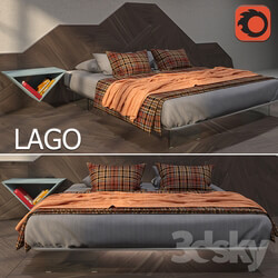 Bed Air bed and floor cover Slide LAGO 