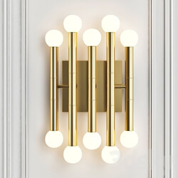 Ethnic sconces of bamboo 