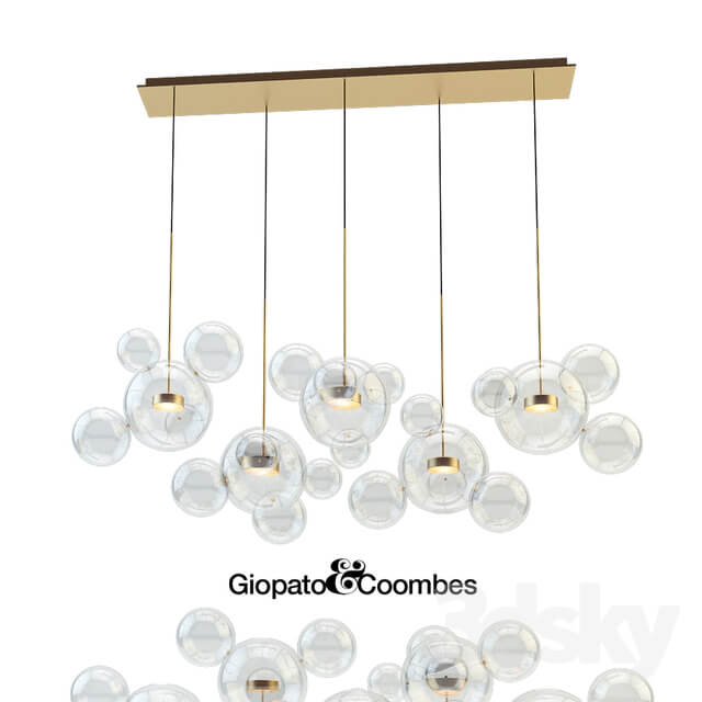 Giopato Coombes Chandelier BTC24Z PE1 BZBC Pendant light 3D Models