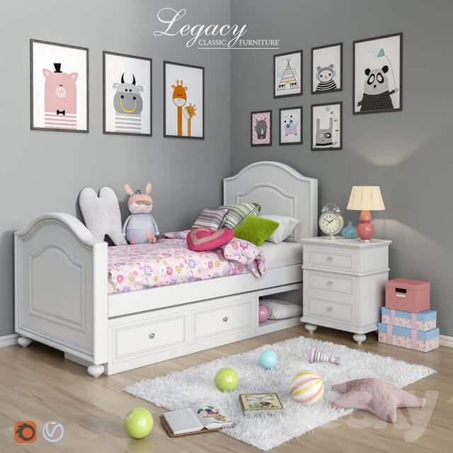 Set of furniture and accessories for the bedroom Legacy Classic set 4