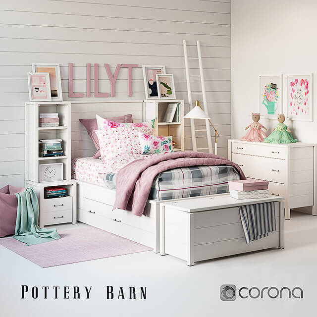 Set for baby Girl Plaid bedroom