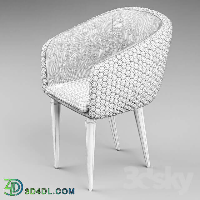 La Forma Harmon Quilted Tub Chair