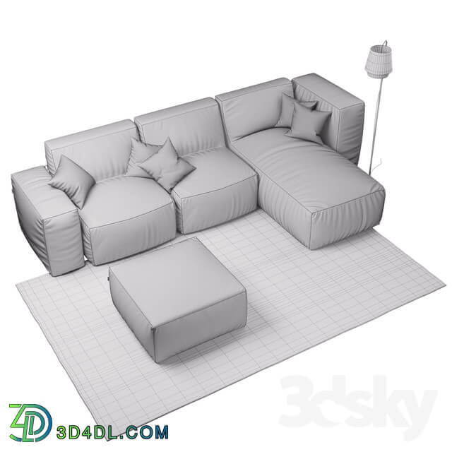 Modular frameless sofa