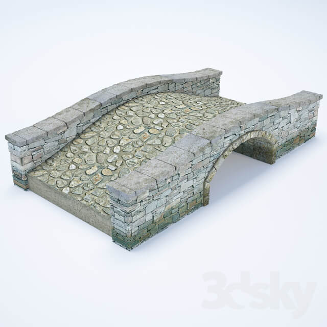 Bridge from the masonry Other 3D Models
