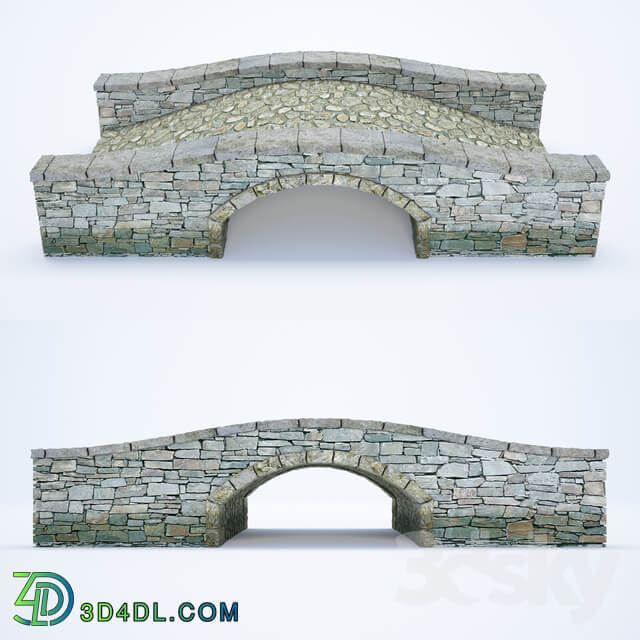 Bridge from the masonry Other 3D Models