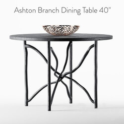 Ashton Branch Dining Table 40 Black 