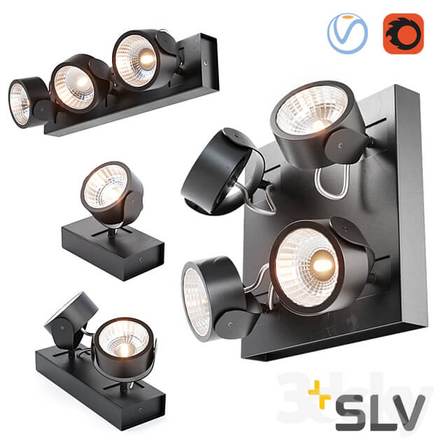 lamps SLV Kalu Led Black set 1.