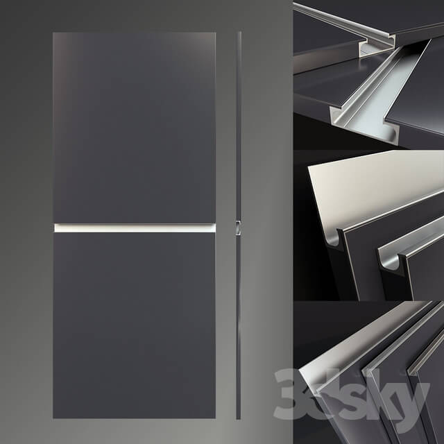 Kitchen Facades with integrated handles