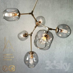 Branching bubble 6 lamps GOLD by Lindsey Adelman 
