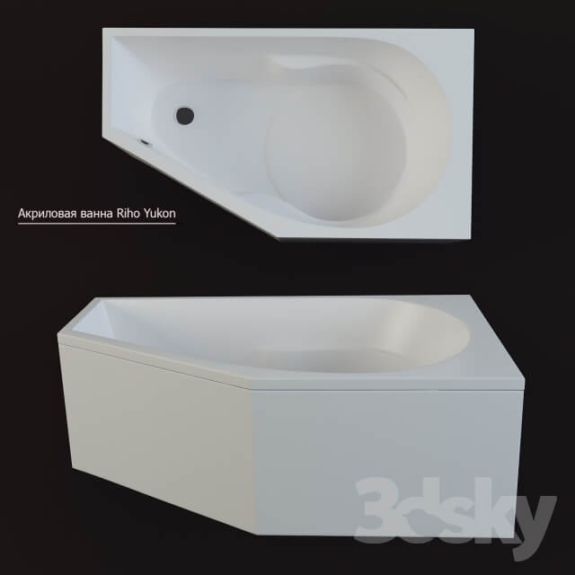 Acrylic bathtub Riho Yukon