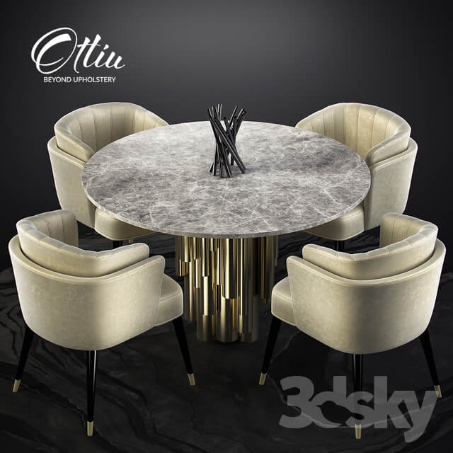 Table Chair Ottiu Anita Dining Set