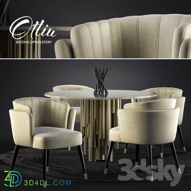 Table Chair Ottiu Anita Dining Set