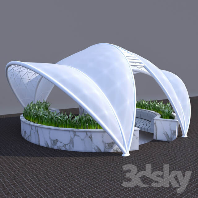 Awning decorative arbor Other 3D Models