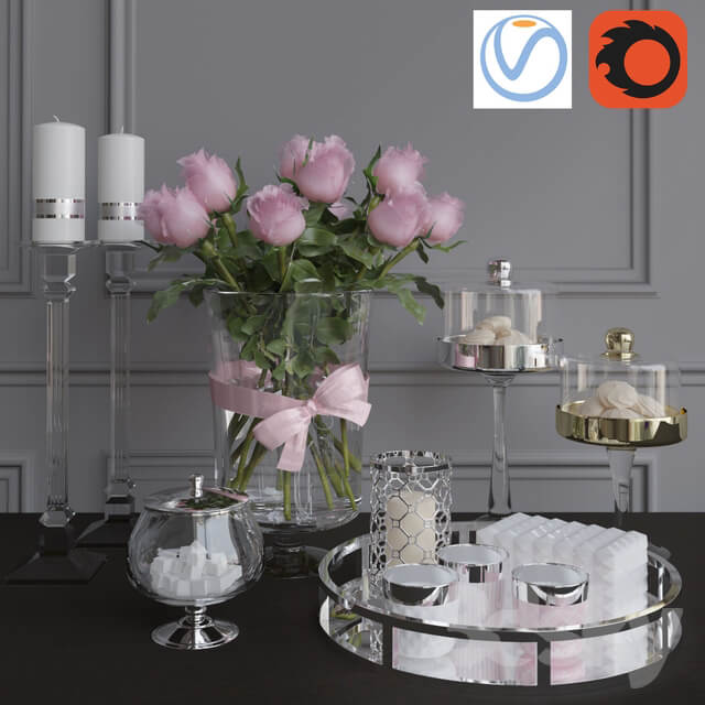 Decorative set 2 Vray Corona