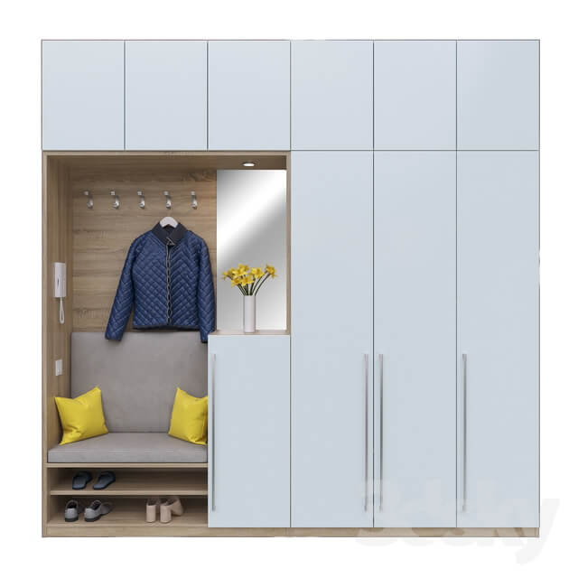 Wardrobe Display cabinets Entrance hall