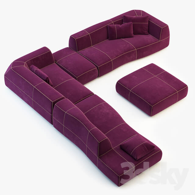 B B Italia Bend Sofa