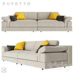 Triple sofa Pufetto Claudia. 